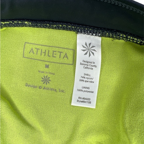 Athleta Piha navy white French stripe underwire bikini top sz 38 B/C bottom sz M - Picture 5 of 16